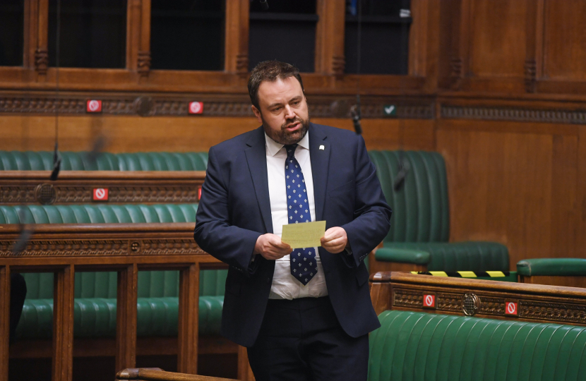 Chris Loder speaking in the House of Commons