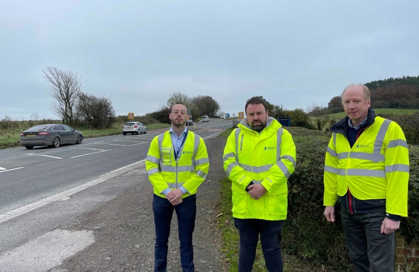 Chris with representatives of National Highways