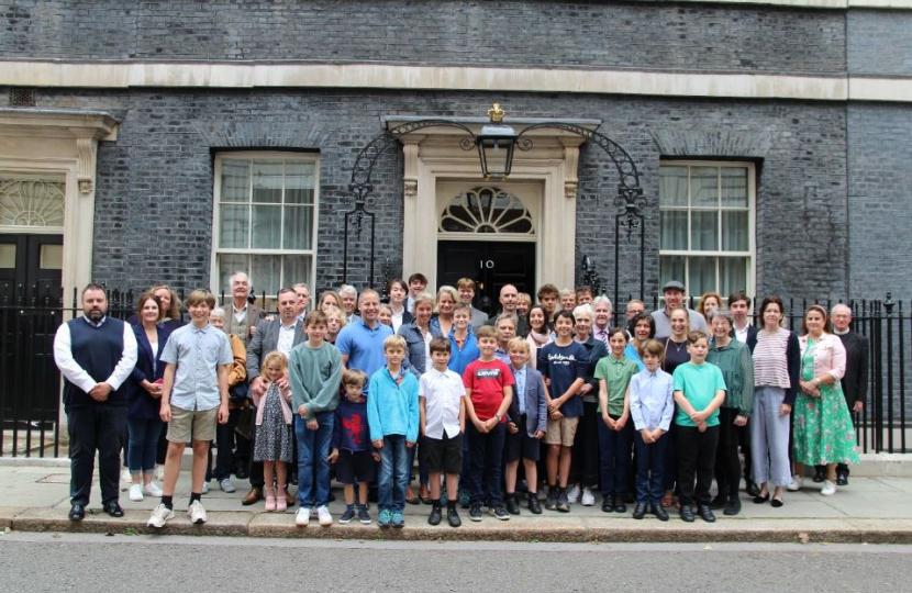 SA Choir at Downing Street 