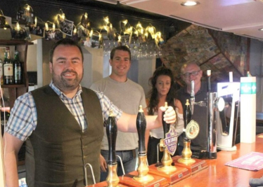 Chris Loder MP at the Volunteer Inn, Lyme Regis 